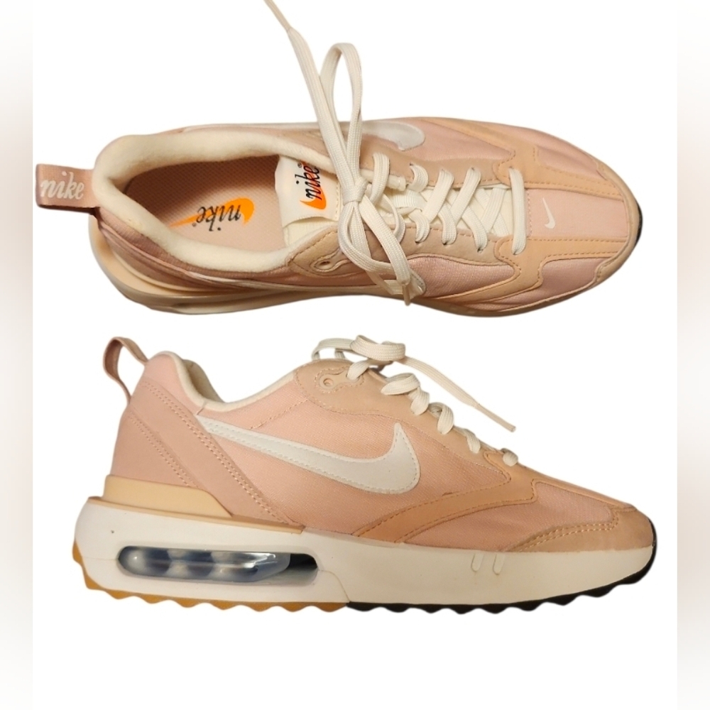 Nike Women's Blush and White Sneakers Air Max